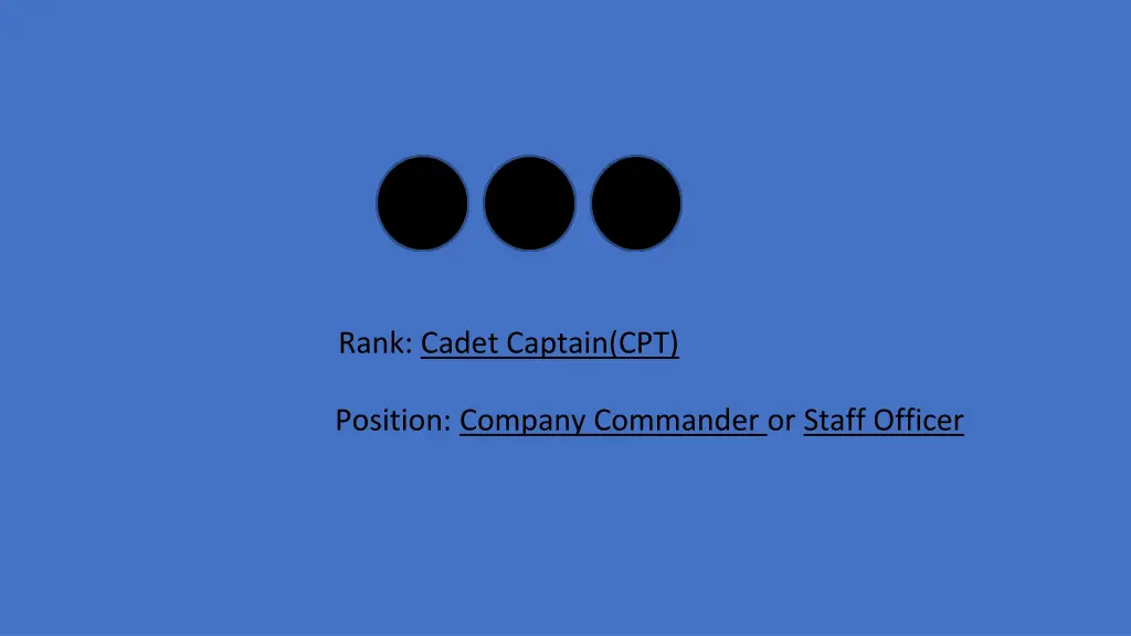 rank cadet captain cpt