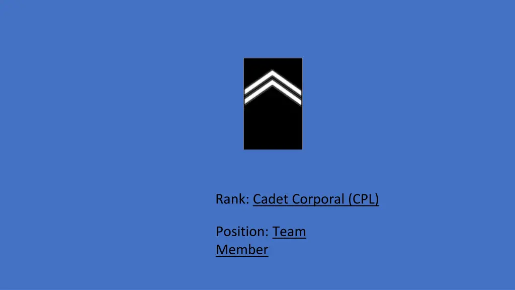 rank cadet corporal cpl