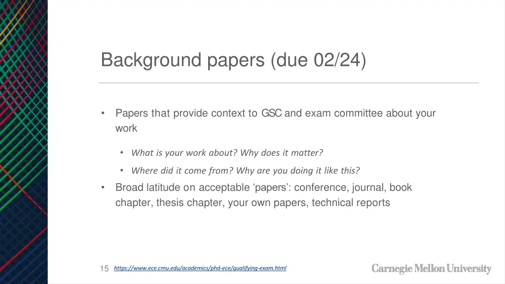 background papers due 02 24 1