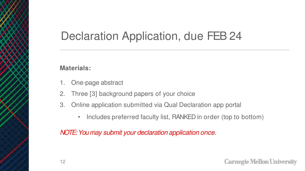 declaration application due feb24