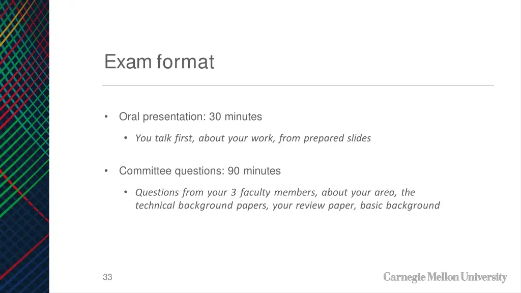 exam format