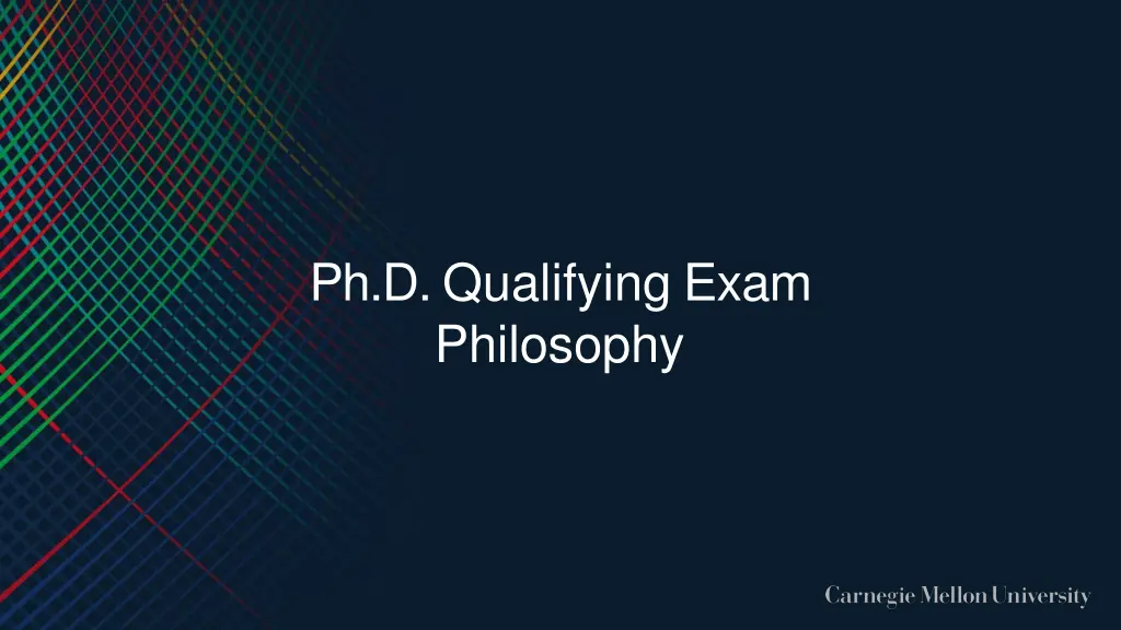 ph d qualifying exam philosophy