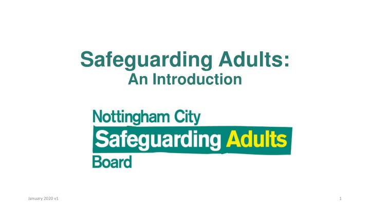 safeguarding adults an introduction