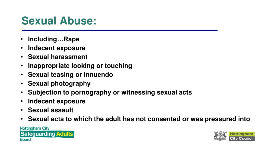 sexual abuse