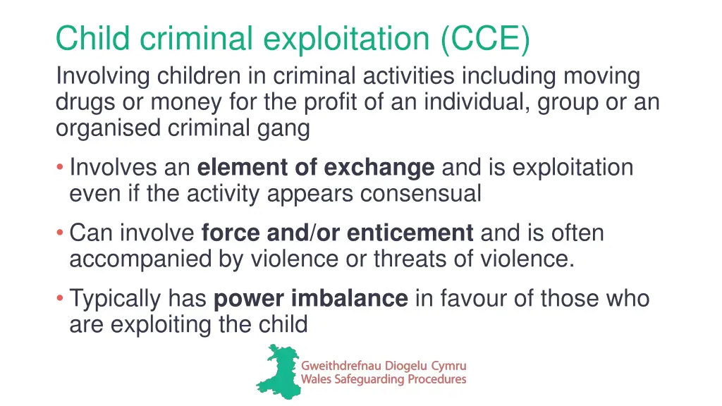 child criminal exploitation cce involving