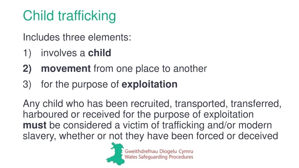 child trafficking