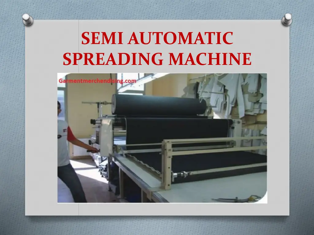 semi automatic spreading machine