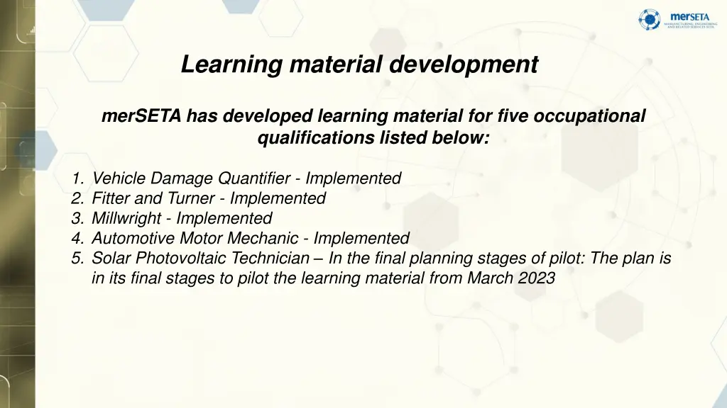 learning material development