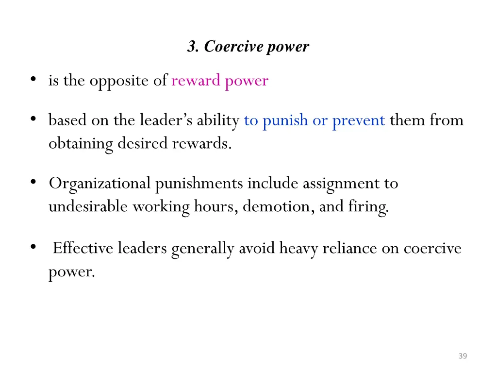 3 coercive power