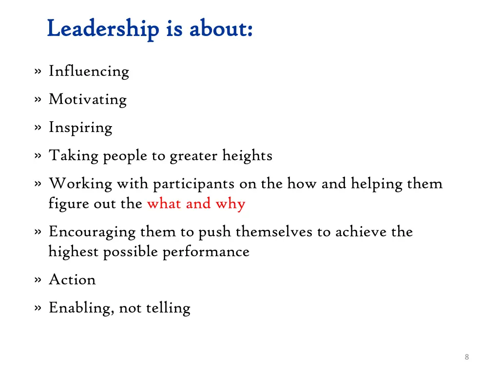 leadership is about leadership is about