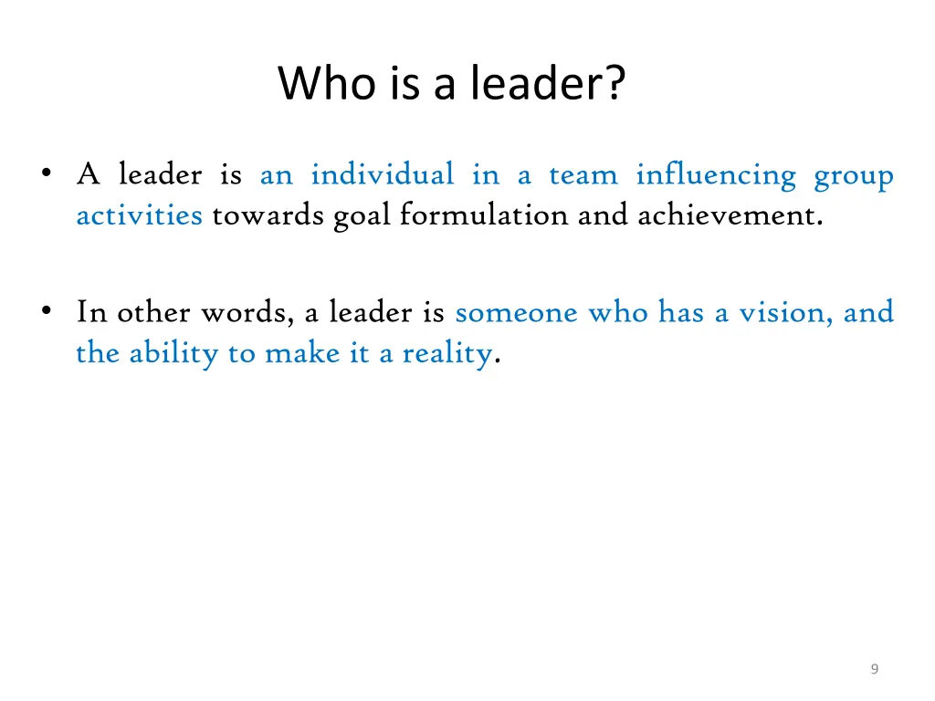 who is a leader