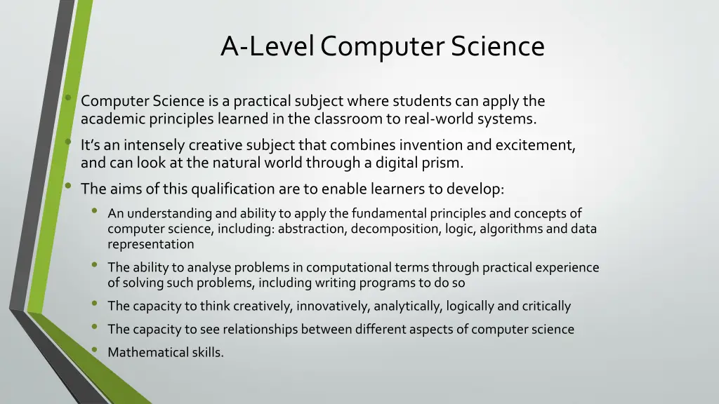 a level computer science