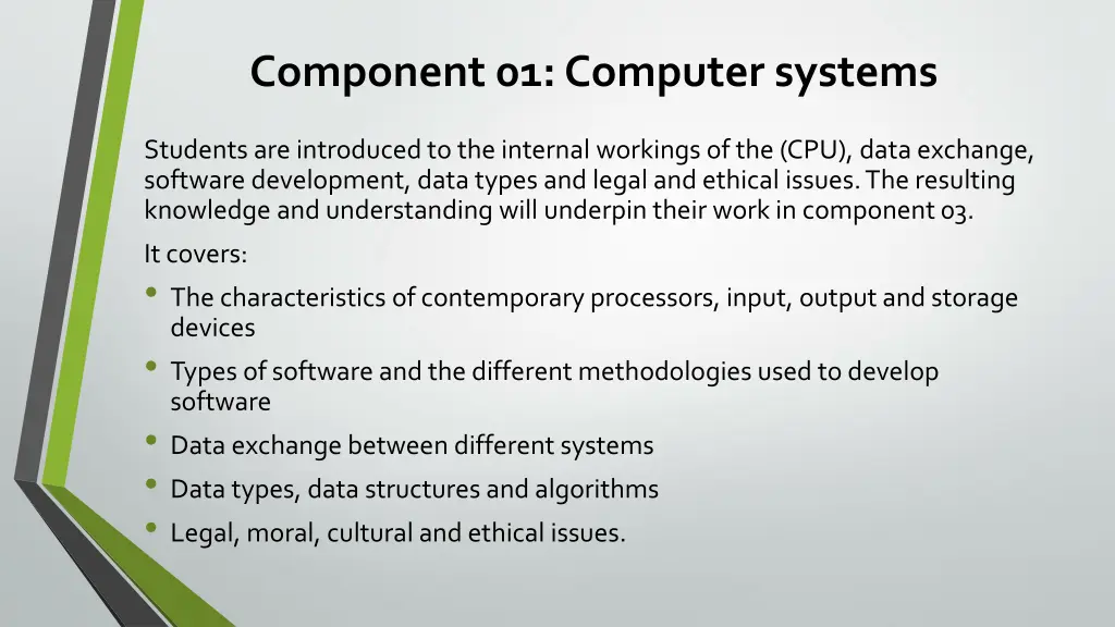 component 01 computer systems