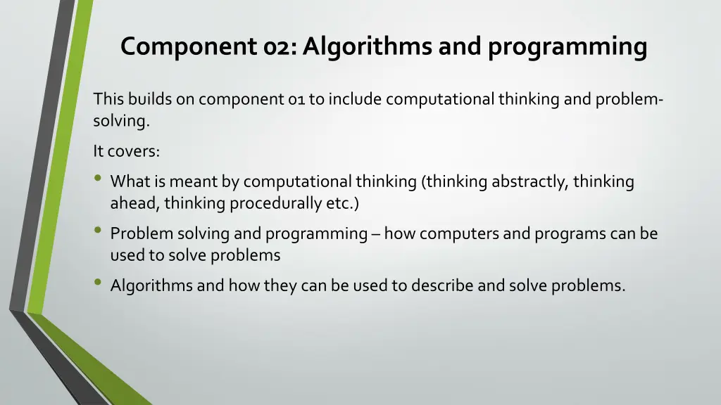 component 02 algorithms and programming