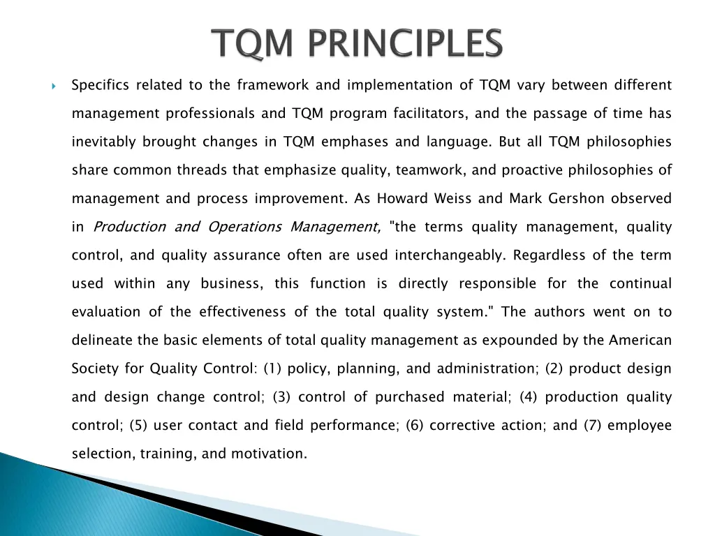 specifics related to the framework