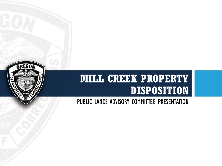 mill creek property disposition public lands