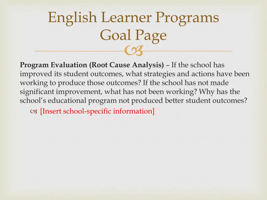 english learner programs goal page 1