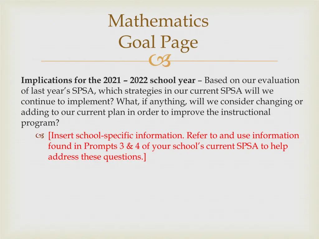 mathematics goal page 2