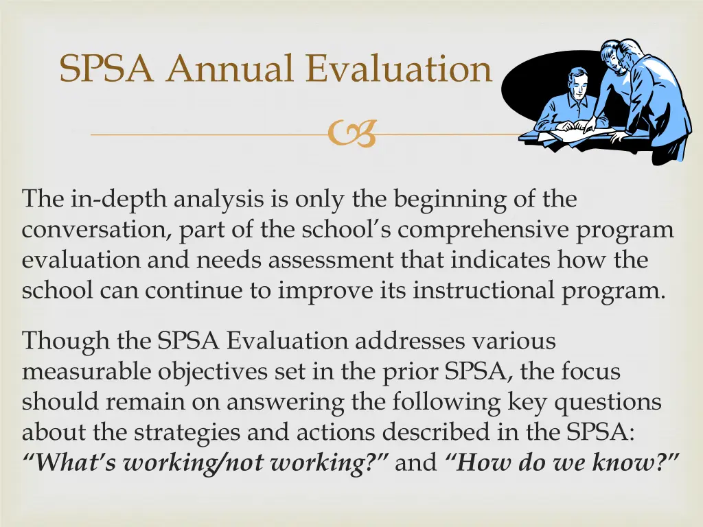 spsa annual evaluation 1