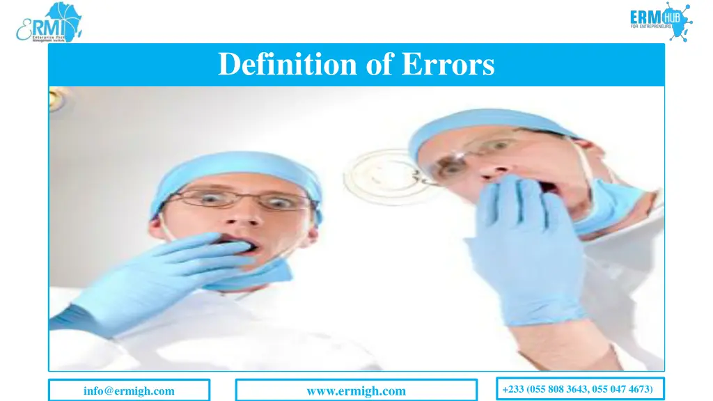 definition of errors 1