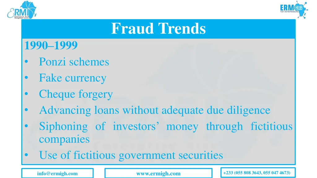 fraud trends