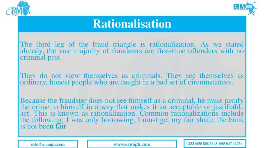 rationalisation