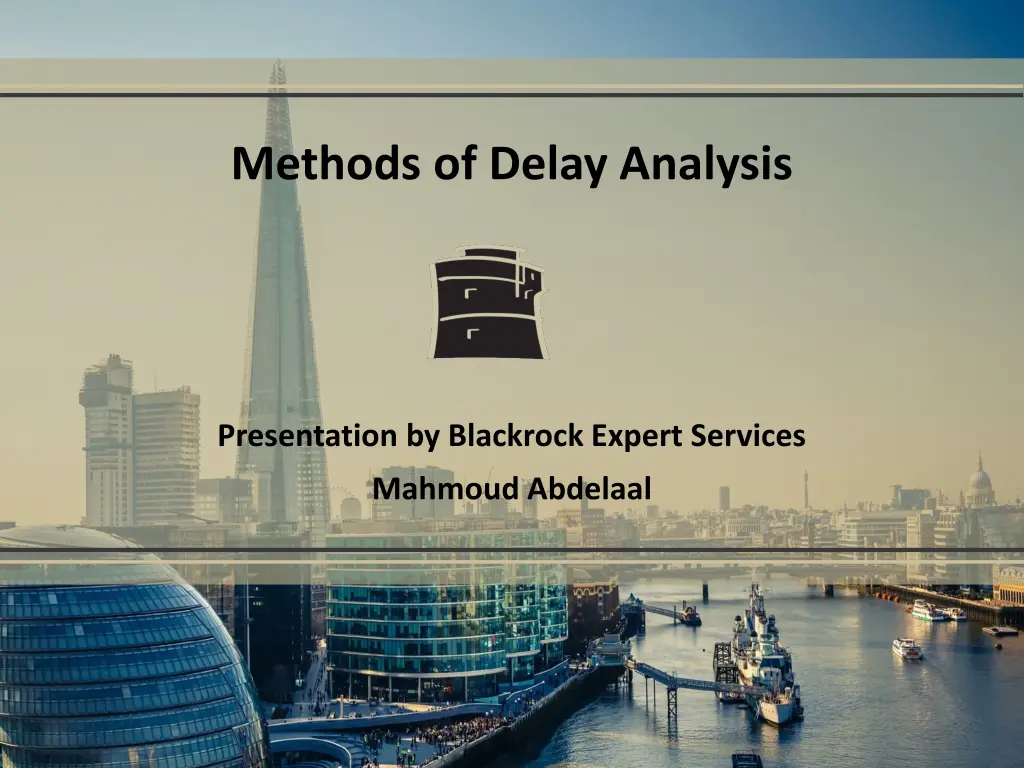 methods of delay analysis 1