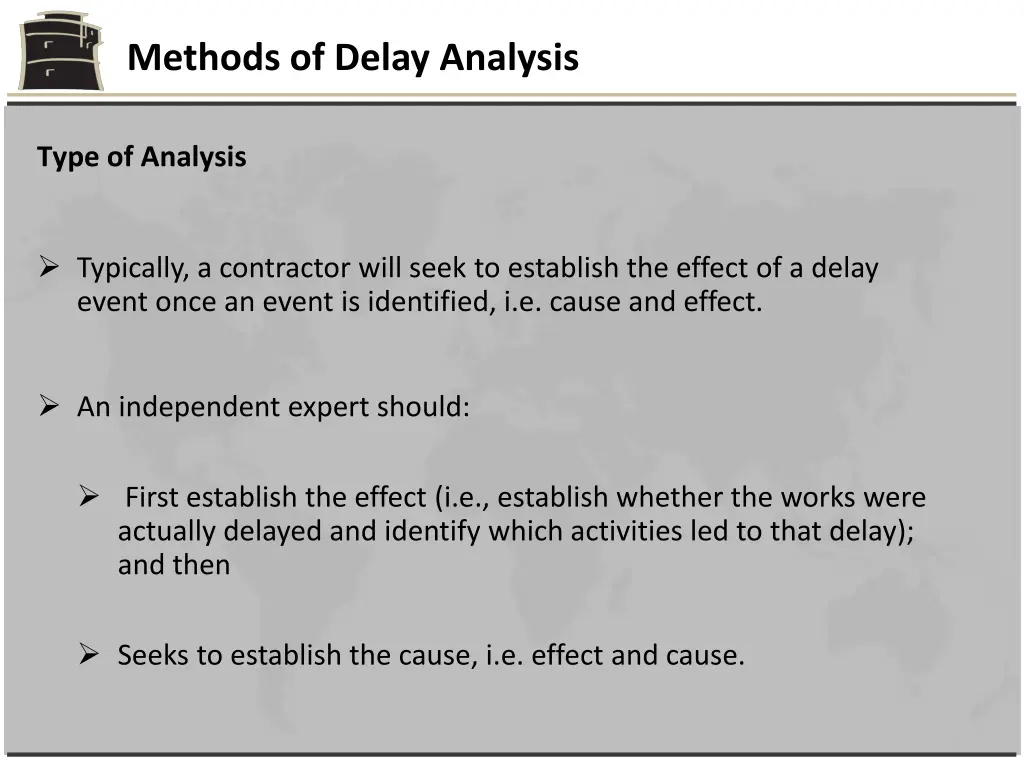 methods of delay analysis 5