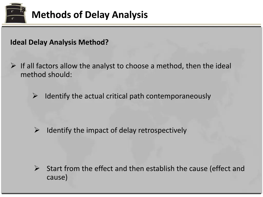 methods of delay analysis 6