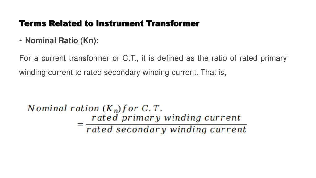 terms related to instrument transformer terms 2