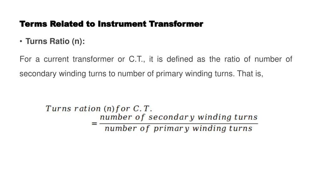 terms related to instrument transformer terms 4