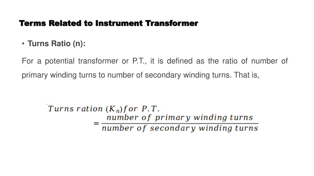 terms related to instrument transformer terms 5