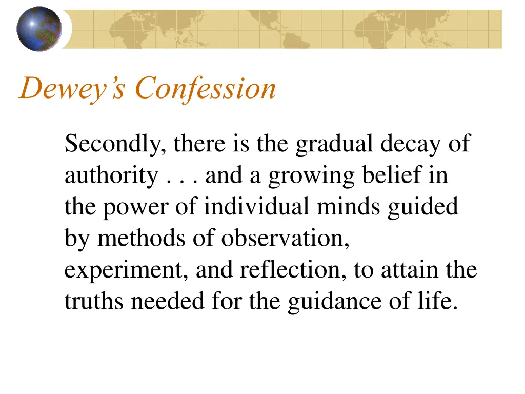 dewey s confession 1