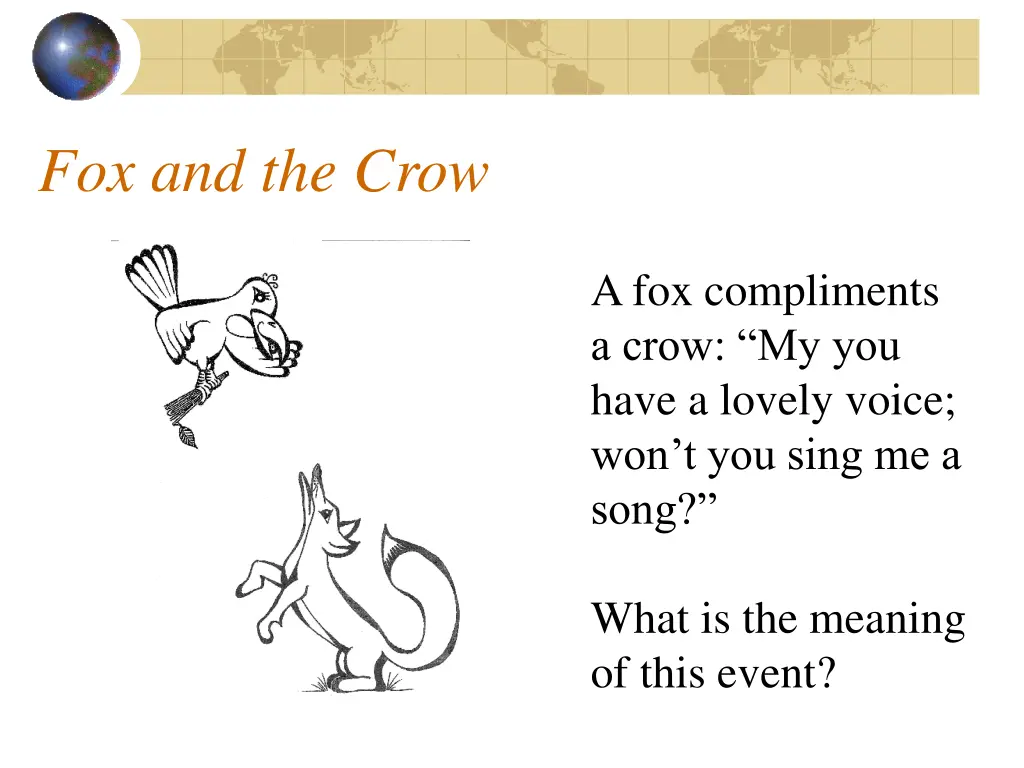 fox and the crow