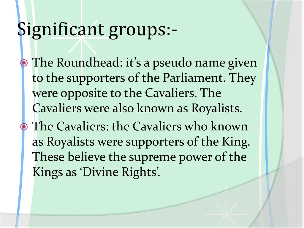 significant groups