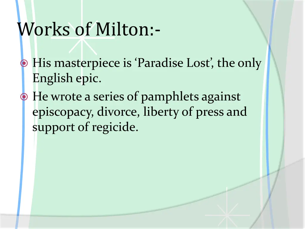 works of milton