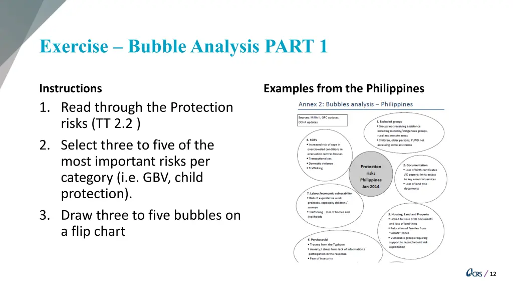 exercise bubble analysis part 1