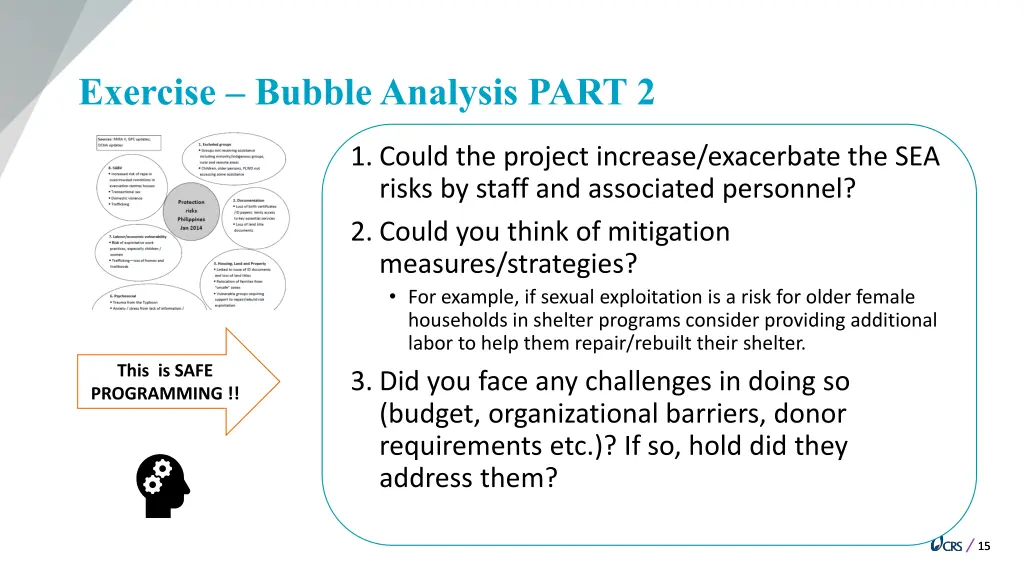 exercise bubble analysis part 2