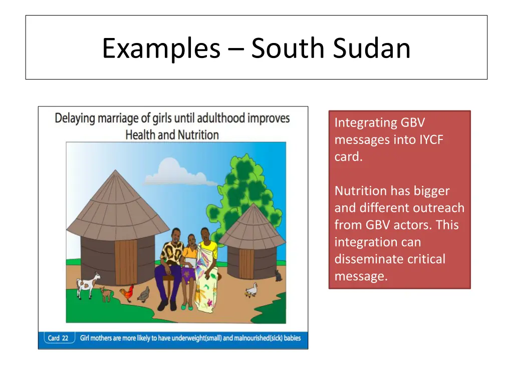 examples south sudan