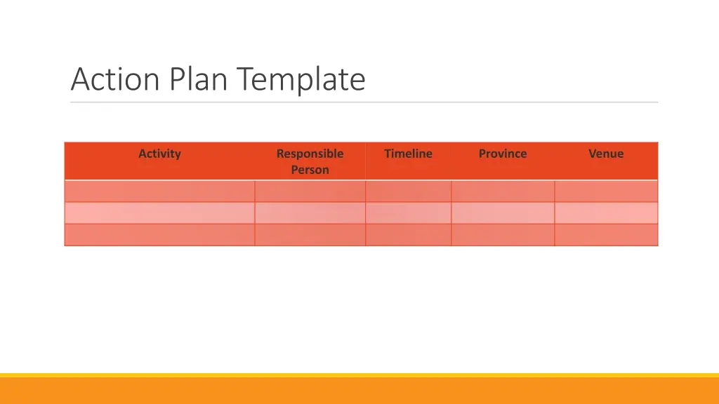 action plan template