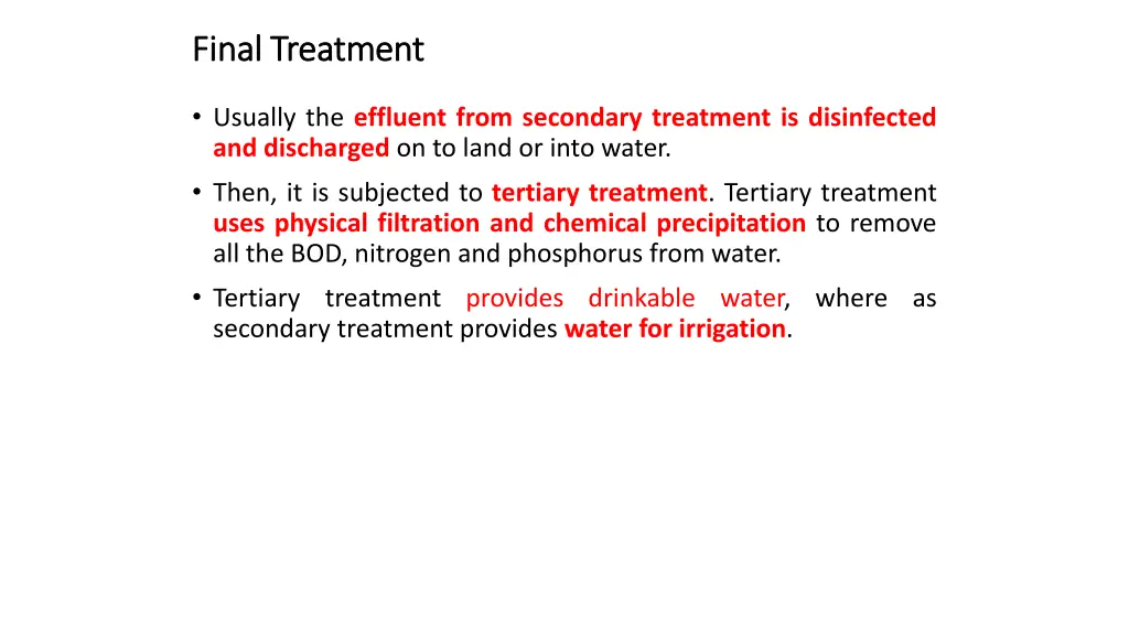 final treatment final treatment