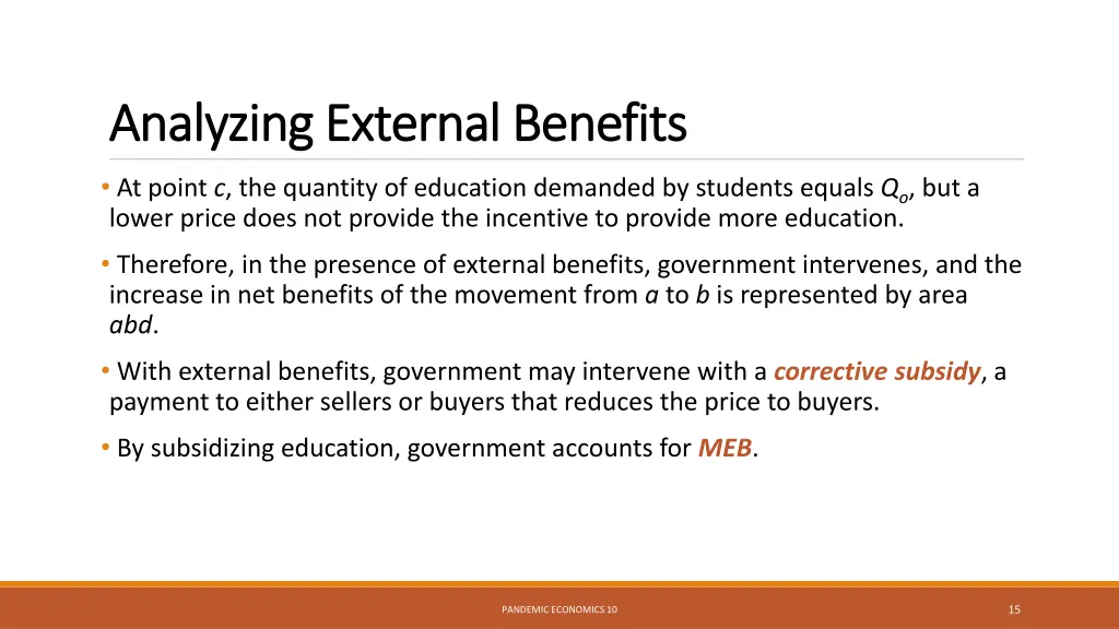 analyzing external benefits analyzing external