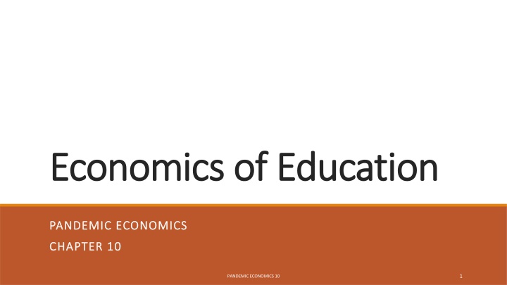 economics of education economics of education