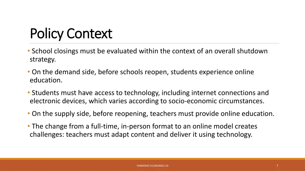 policy context policy context