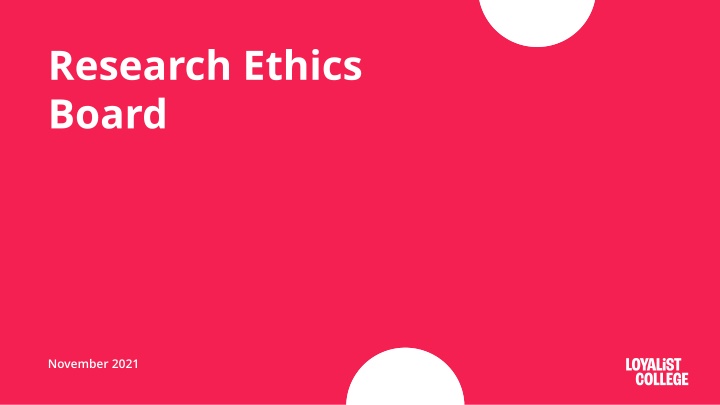 research ethics board