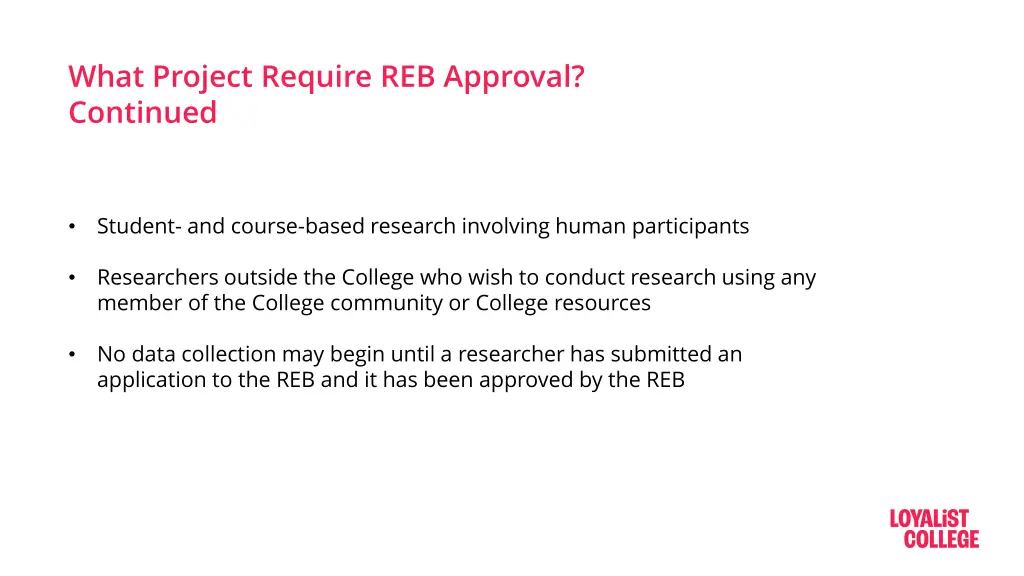 what project require reb approval continued