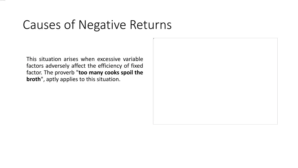 causes of negative returns