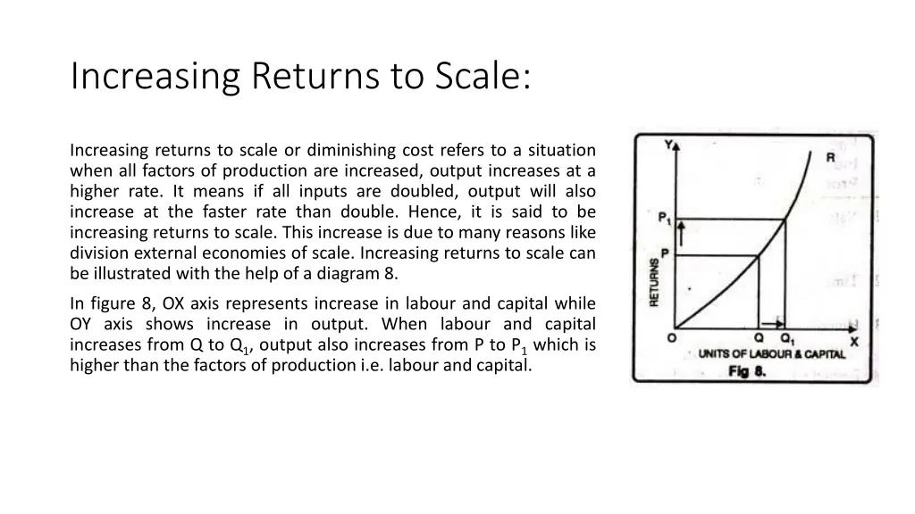 increasing returns to scale