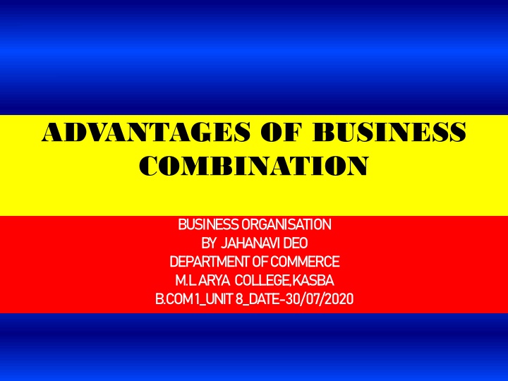 advantages of business combination