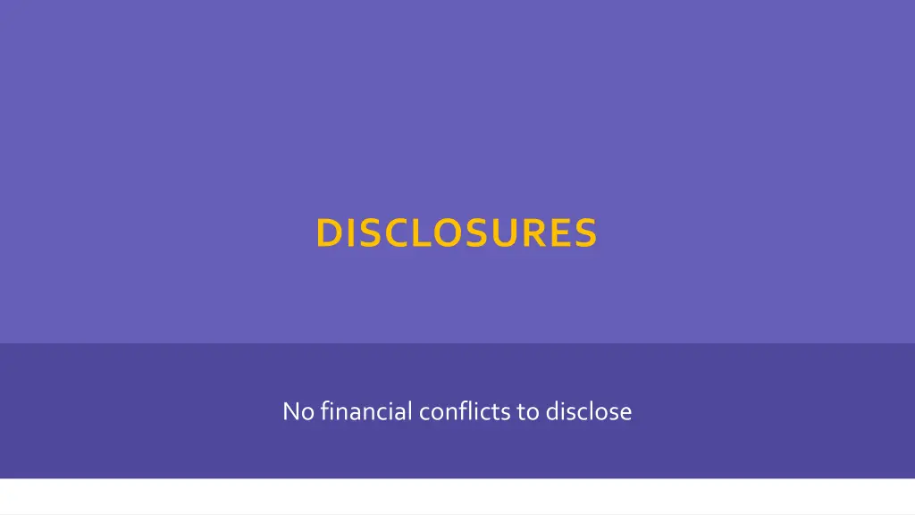 disclosures